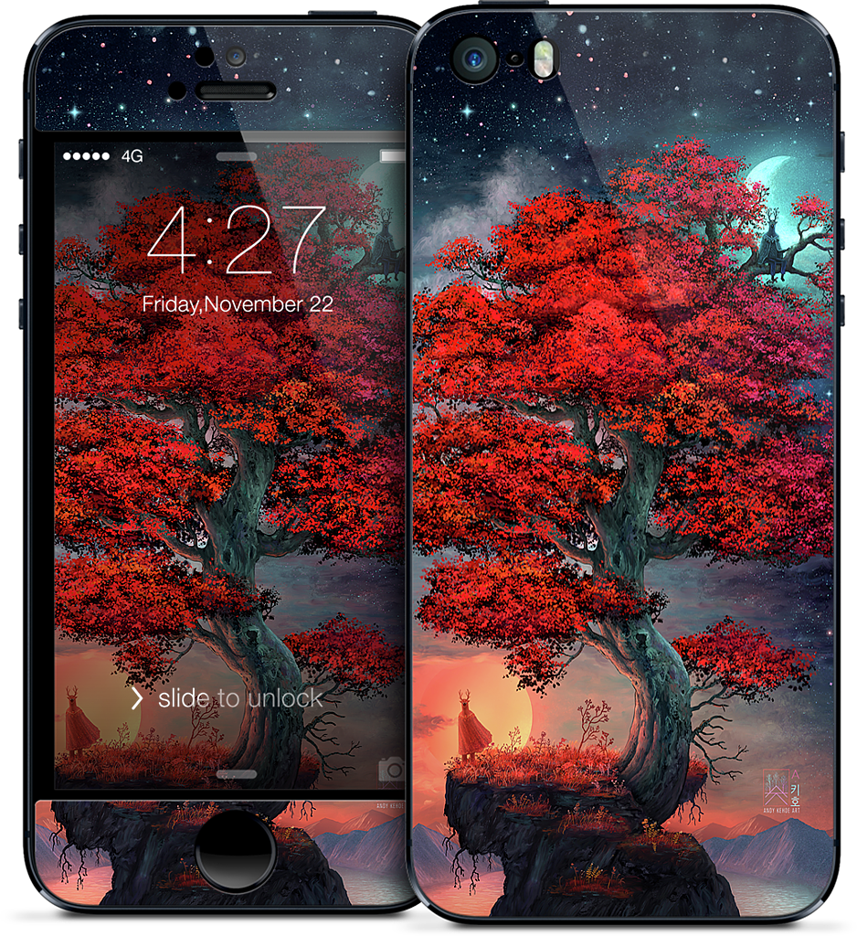 Light & Dark in Equal Parts iPhone Skin