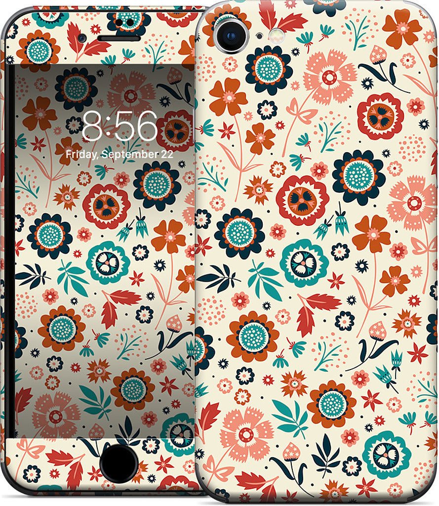 Folk Flowers iPhone Skin