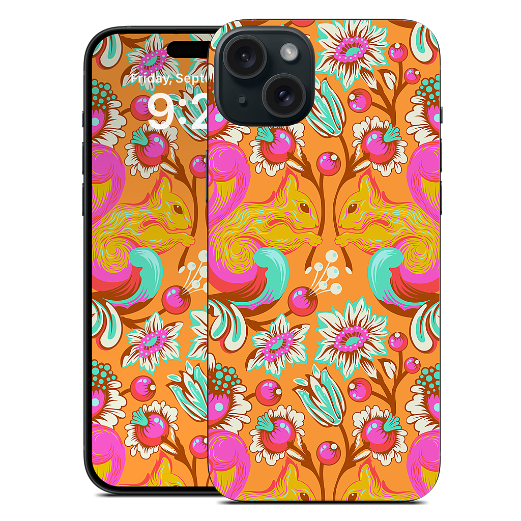 Squirrel Begonia iPhone Skin