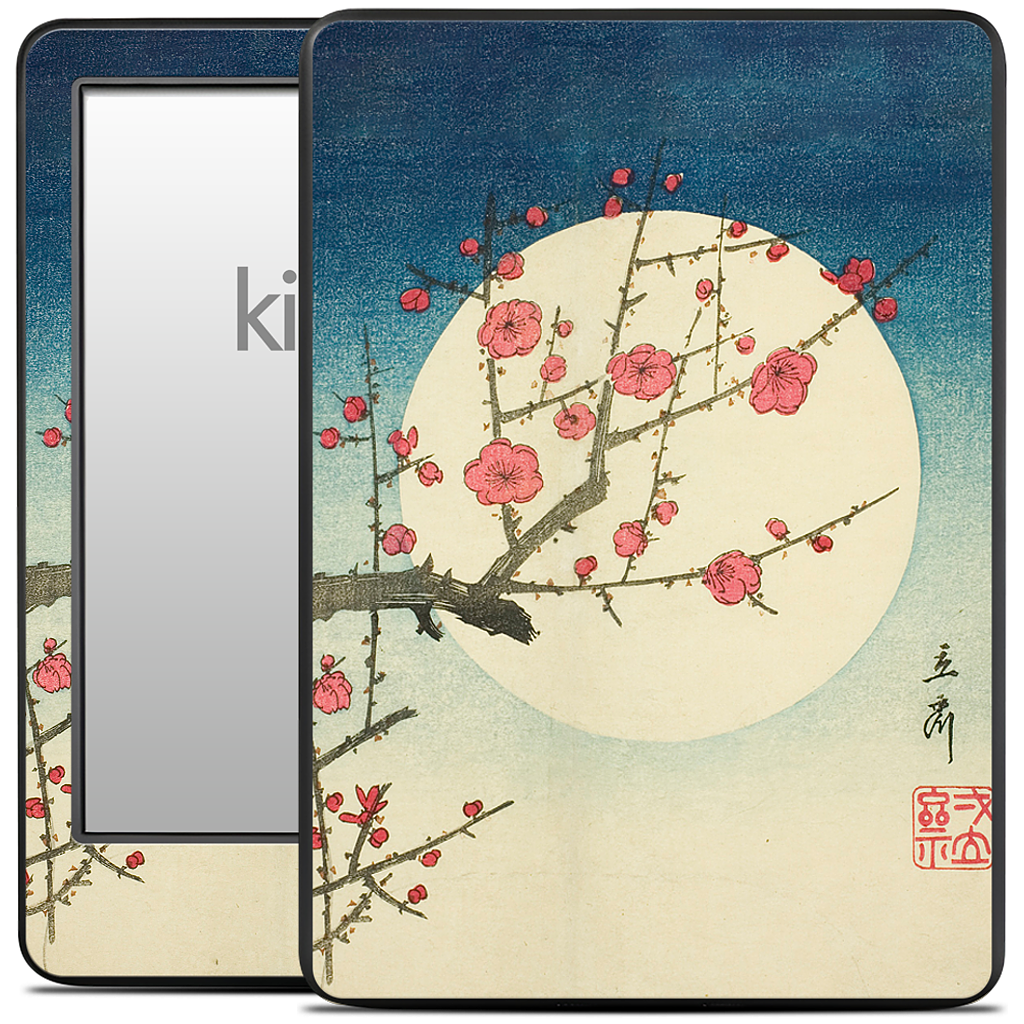 Red Plum Branch Kindle Skin
