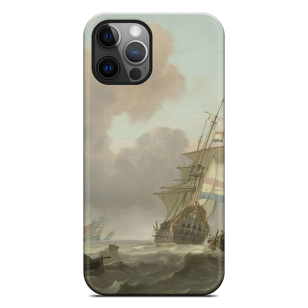 Ships in Choppy Sea iPhone Case