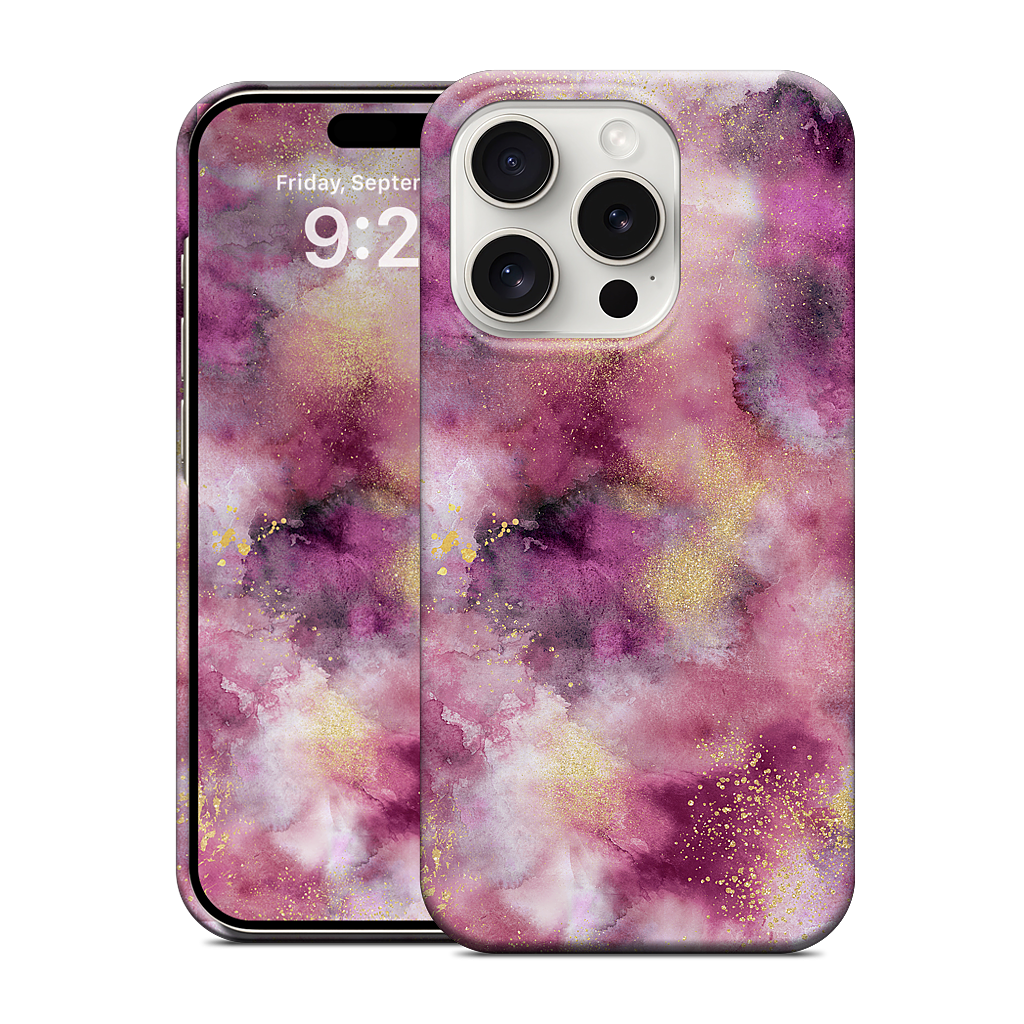 Watercolor Marble Pink Gold iPhone Case