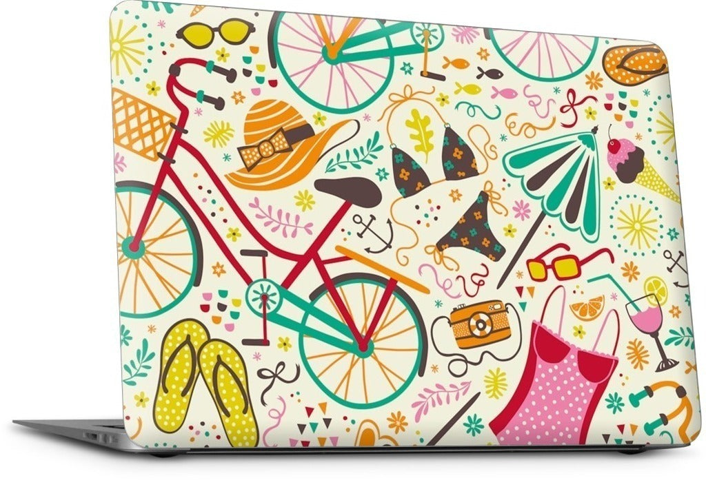 Seaside Cycle MacBook Skin
