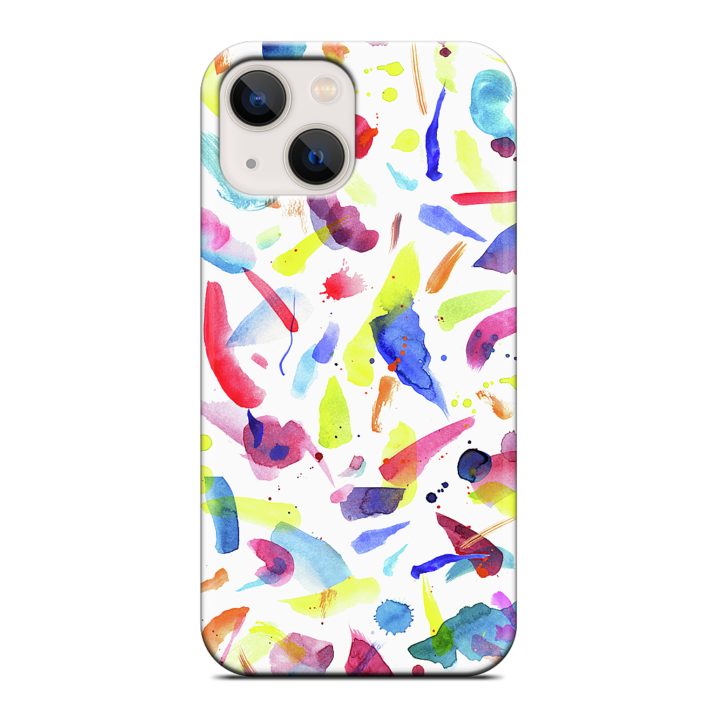 Watercolor Summer Brushstrokes iPhone Case