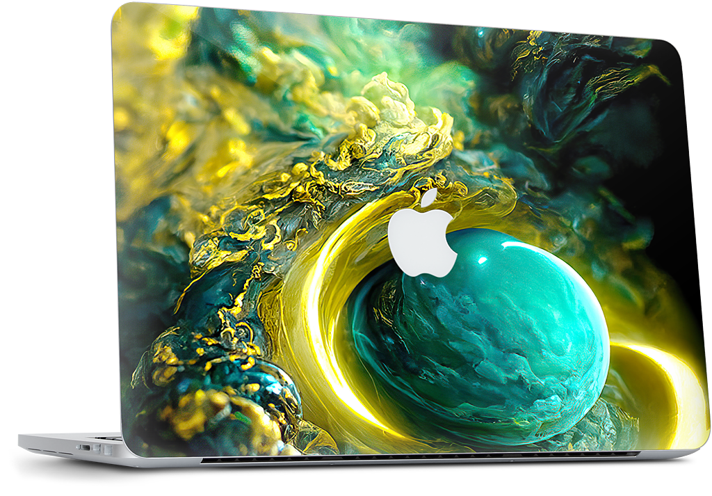 Planetary Accretion MacBook Skin