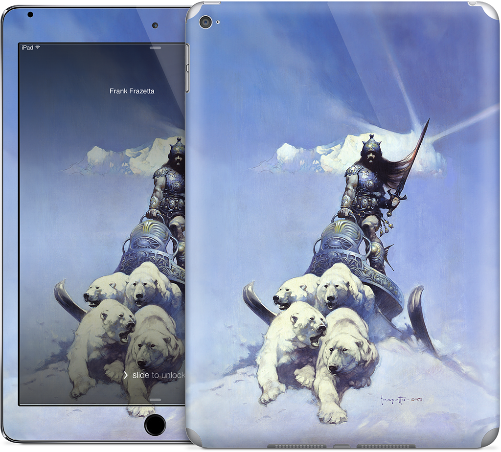 Silver Warrior iPad Skin
