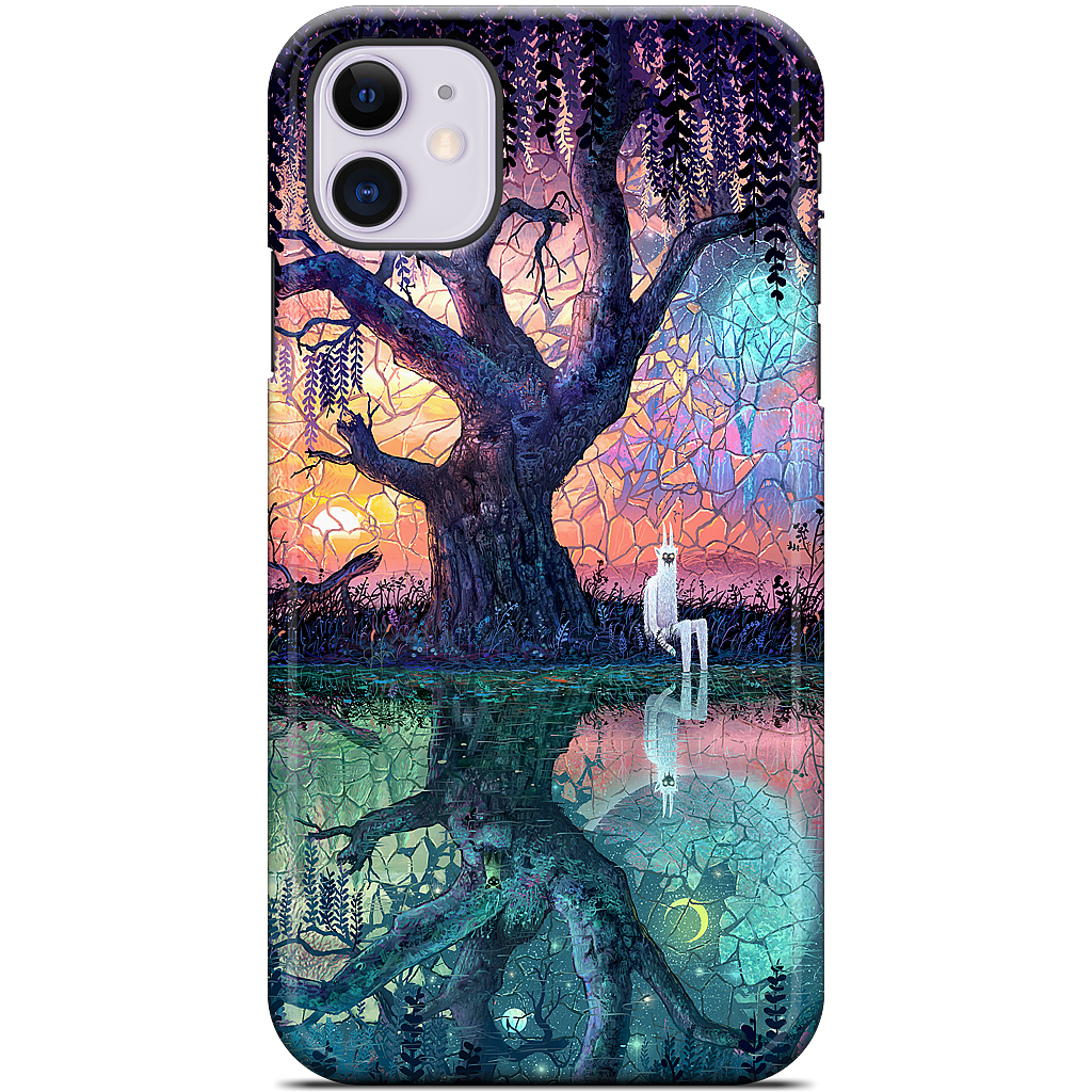 On the Banks of Broken Worlds iPhone Case