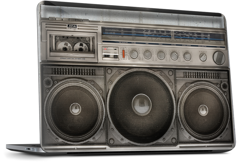 Boombox Dell Laptop Skin