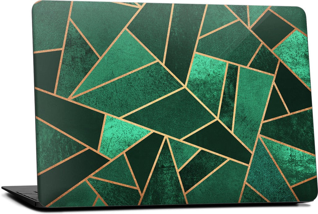 Emerald and Copper MacBook Skin