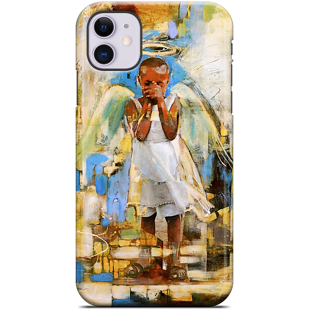 Shy Angel iPhone Case