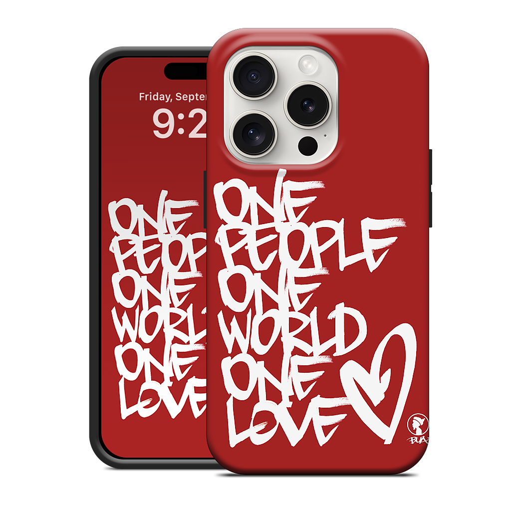One People, One World, One Love iPhone Case