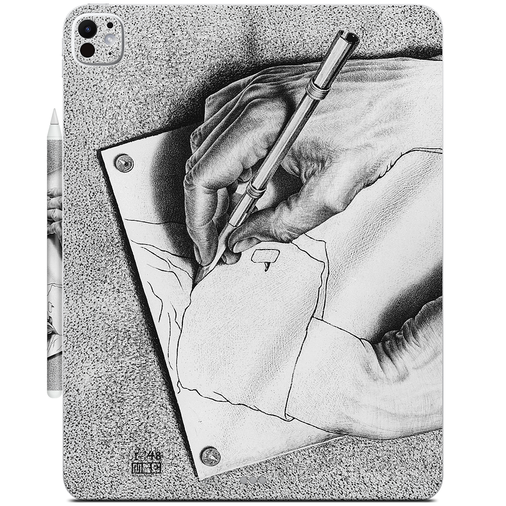 Drawing Hands iPad Skin