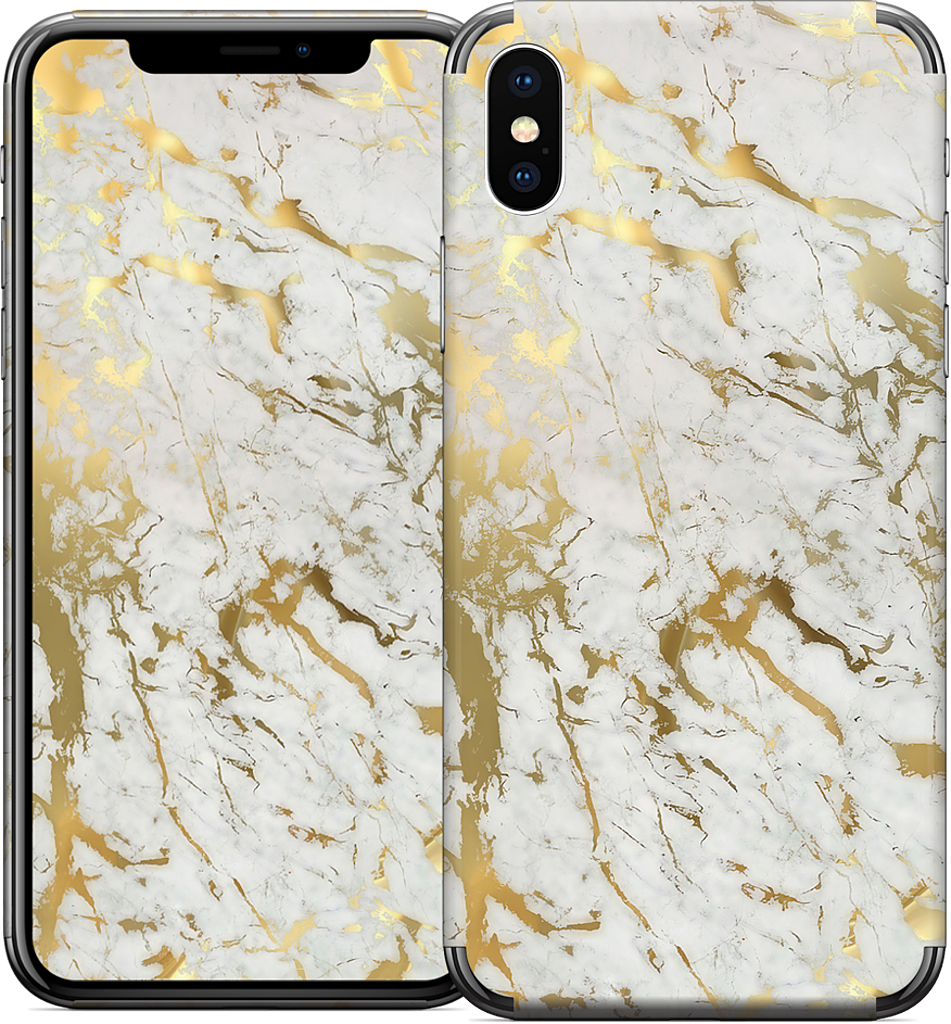 Gold Marble iPhone Skin