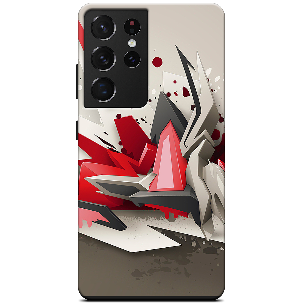 Red Metal Samsung Case
