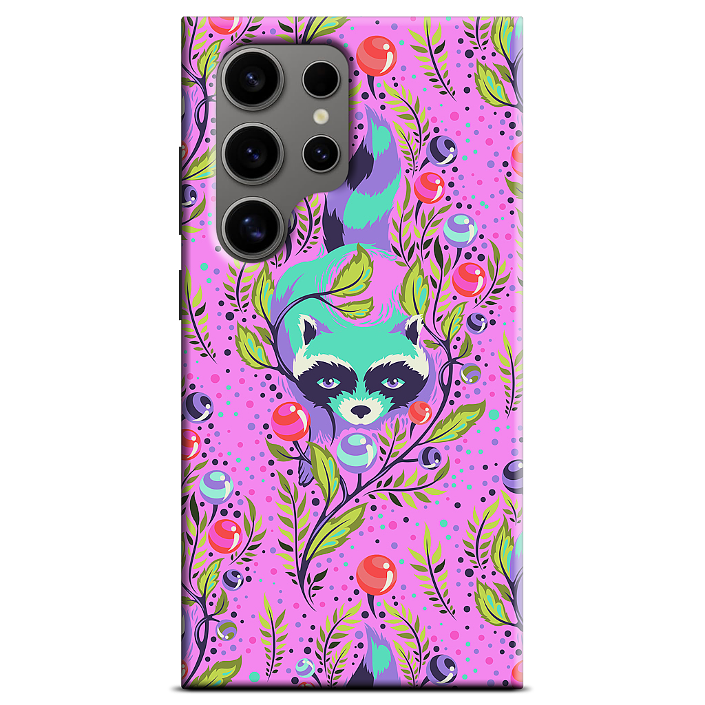 Raccoon Fuchsia Samsung Case