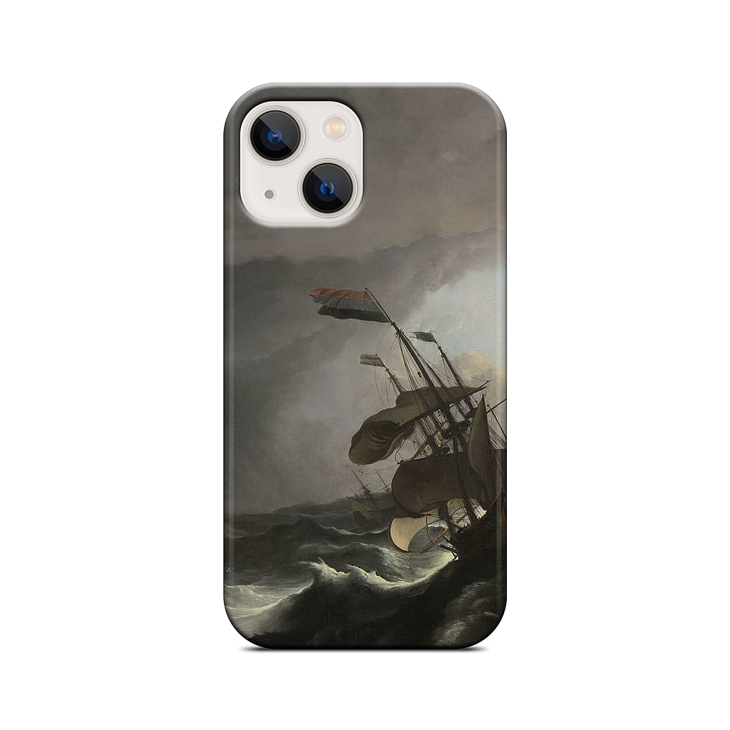 Warships During a Storm iPhone Case