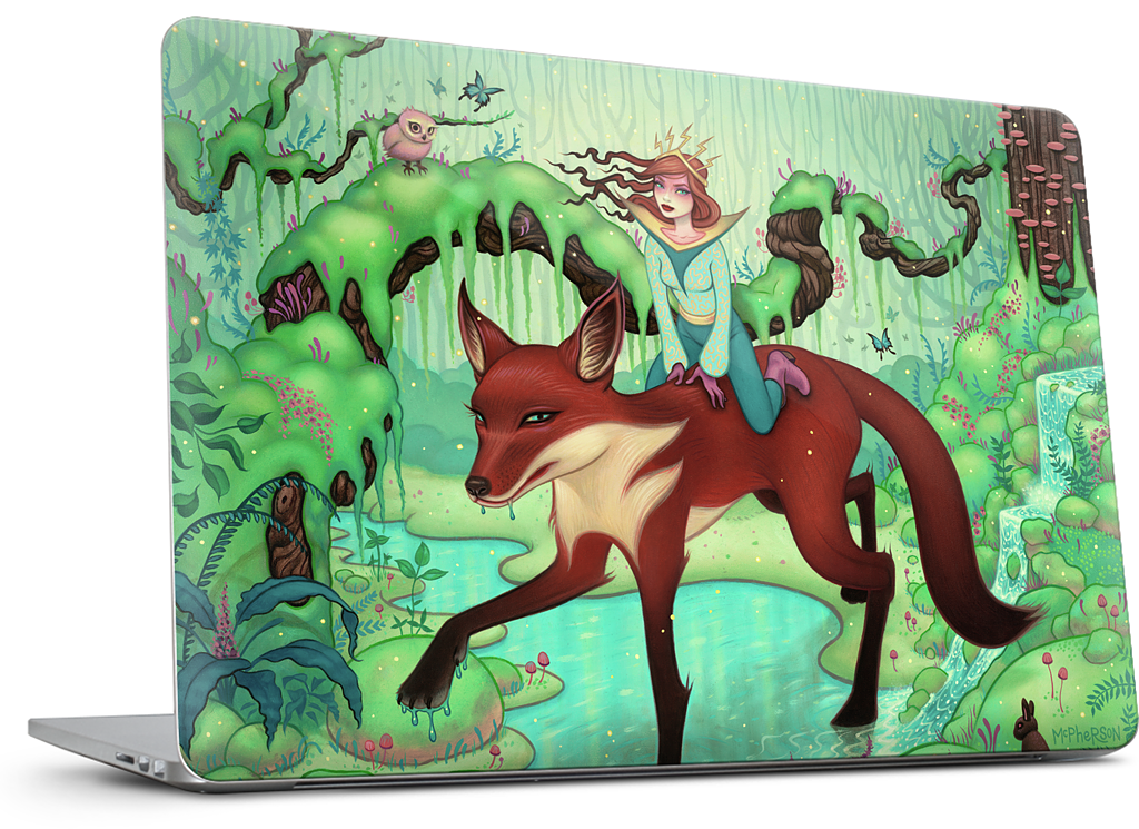 The Fox's Respite MacBook Skin