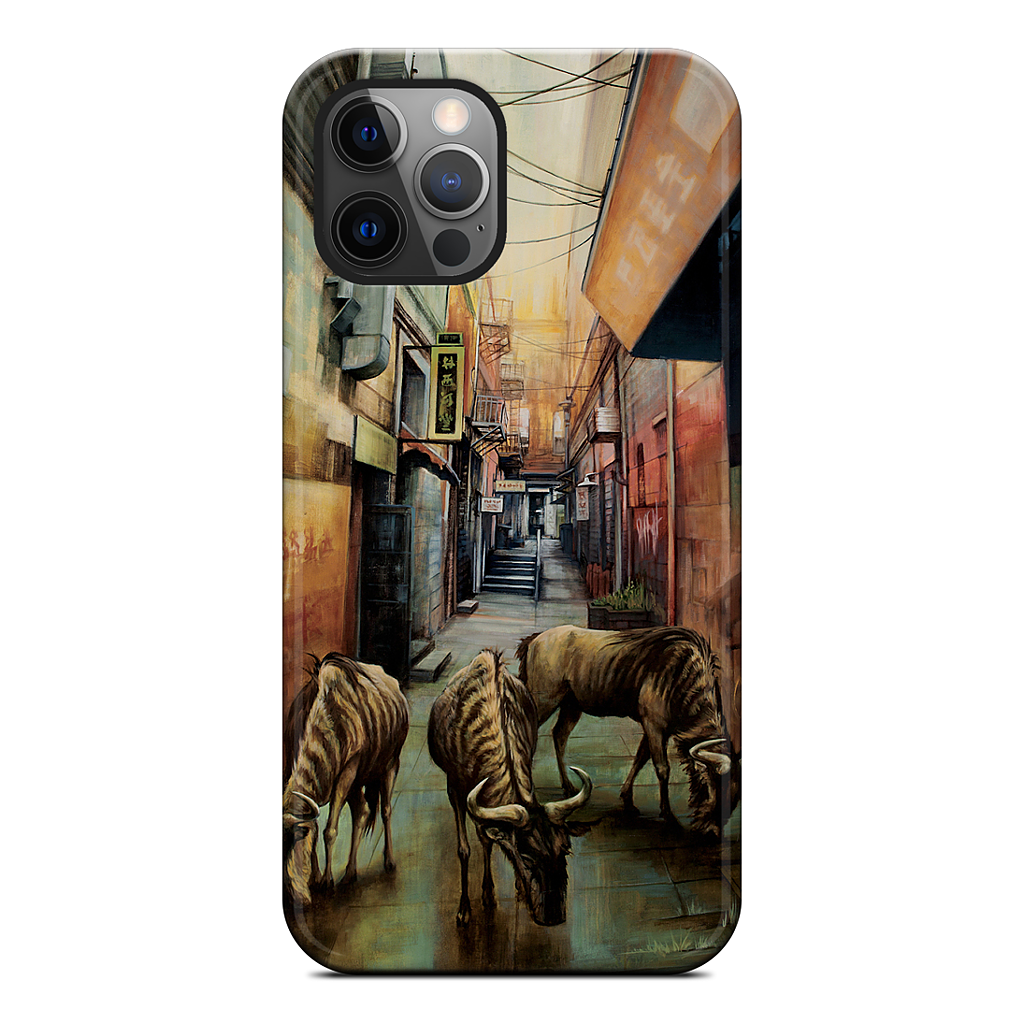 "Street of Three Beasts" -Levinson iPhone Case