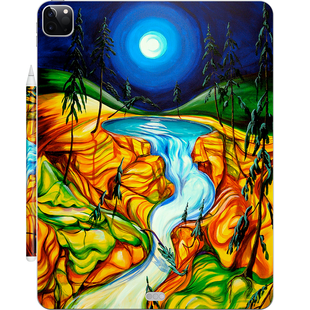 Cup Of Life Athabasca Falls Jasper iPad Skin