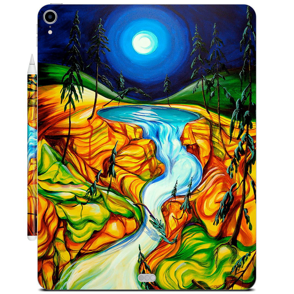 Cup Of Life Athabasca Falls Jasper iPad Skin