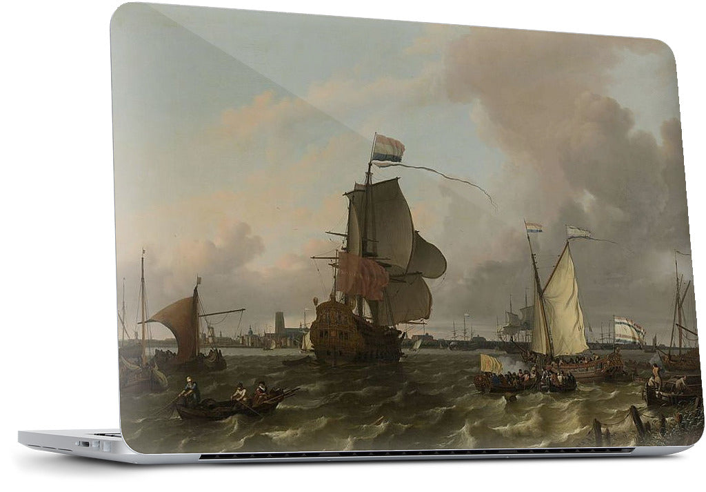 The Warship Brielle on the Maas Rotterdam MacBook Skin