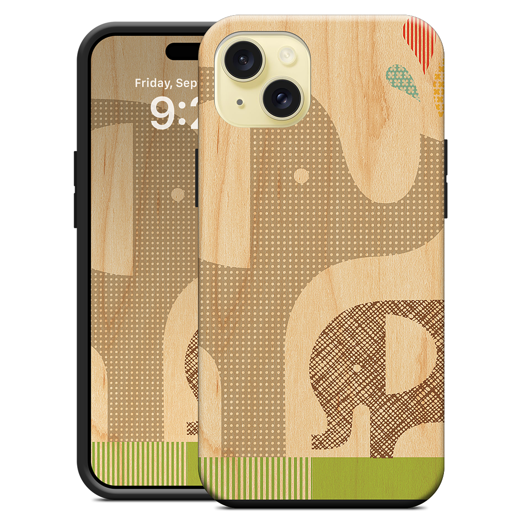 Elephant with Calf iPhone Case