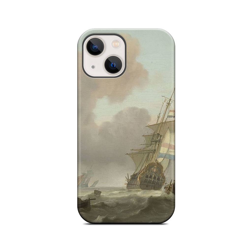 Ships in Choppy Sea iPhone Case