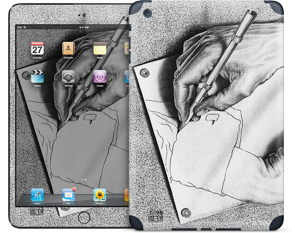 Drawing Hands iPad Skin