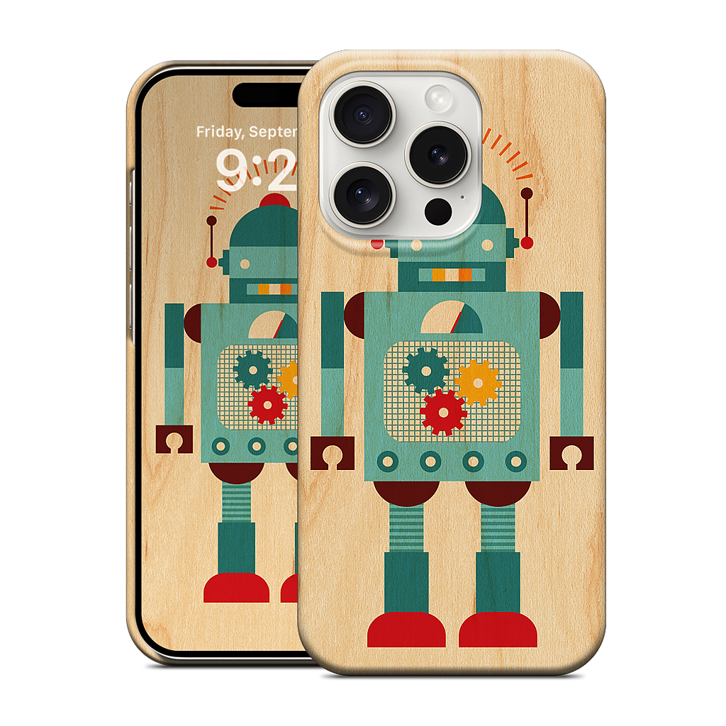 Blue Robot iPhone Case