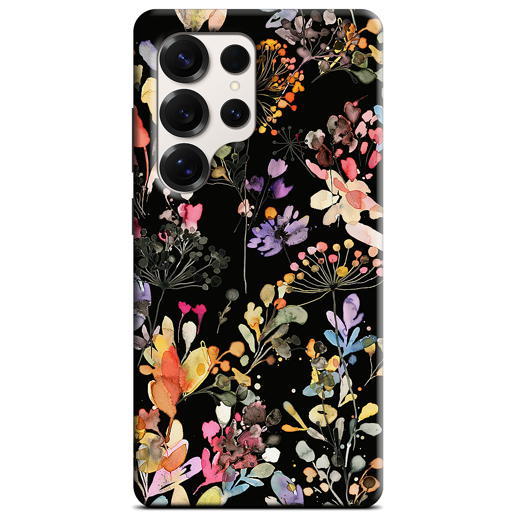 Wild Grasses (Black) Samsung Case