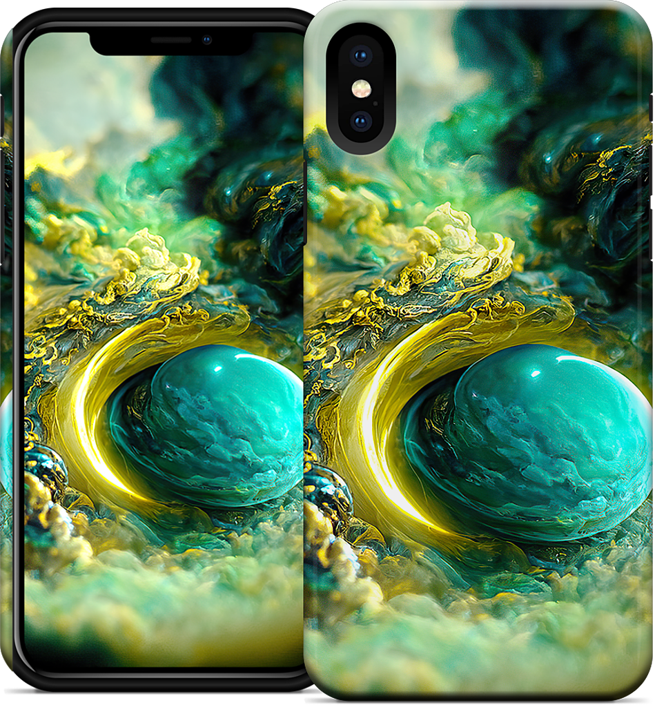 Planetary Accretion iPhone Case