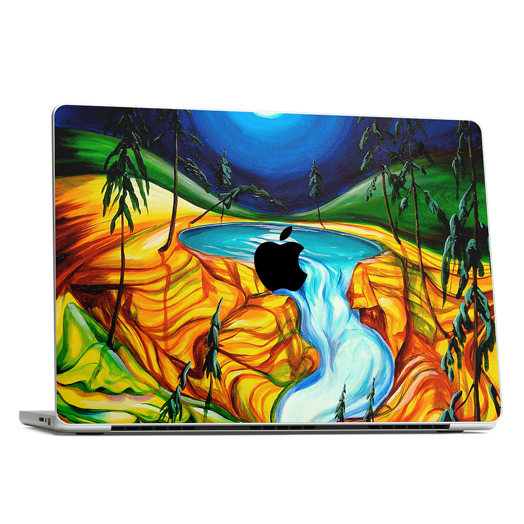 Cup Of Life Athabasca Falls Jasper MacBook Skin