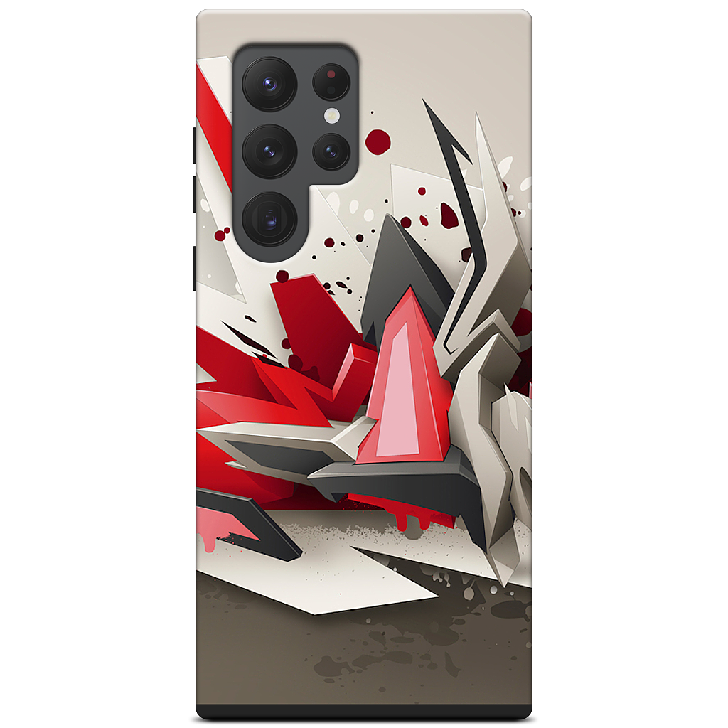 Red Metal Samsung Case
