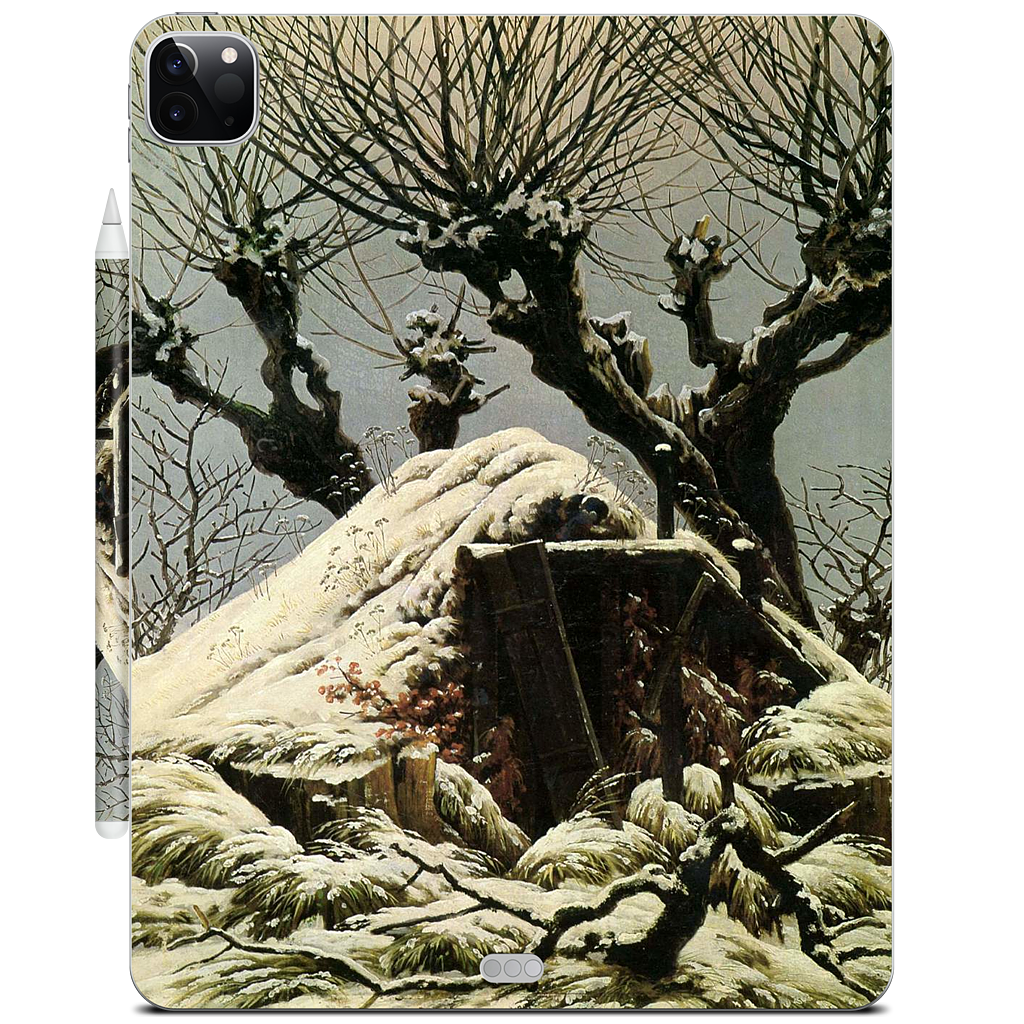 Snowy Cottage iPad Skin