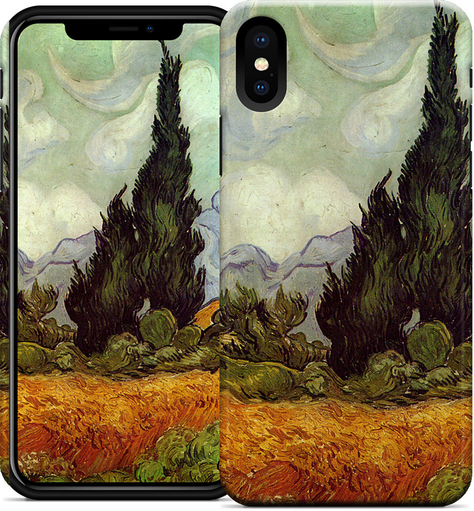 A Wheatfield with Cypresses iPhone Case