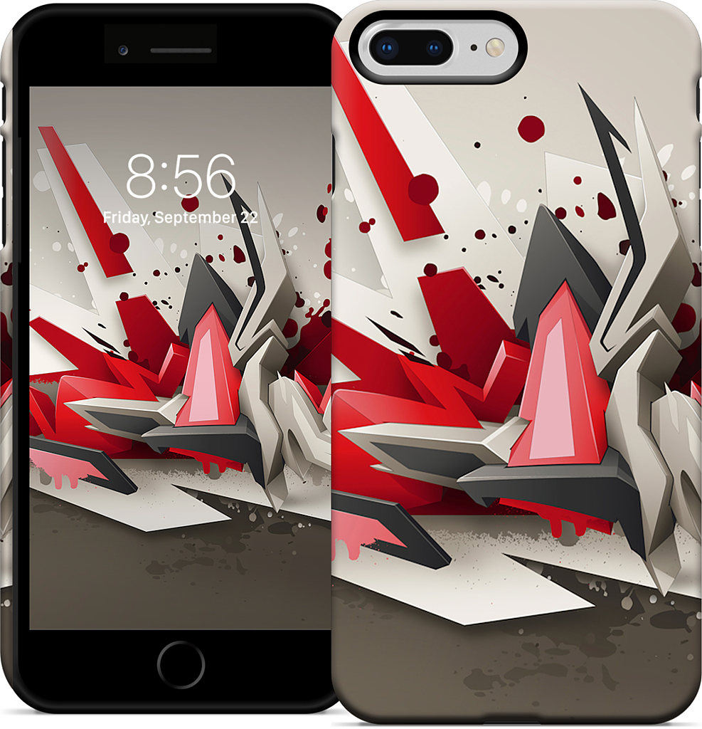 Red Metal iPhone Case