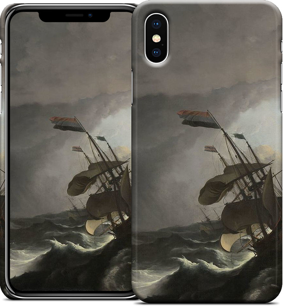 Warships During a Storm iPhone Case