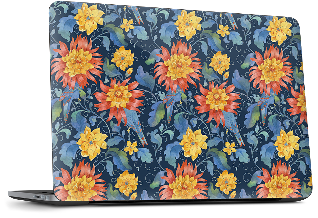Blue Bird Pattern Dell Laptop Skin