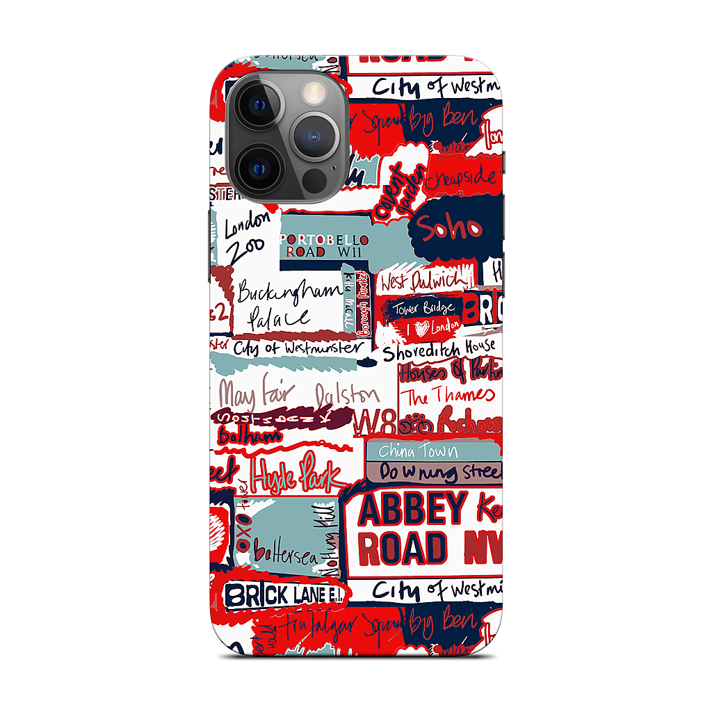 London Words iPhone Skin