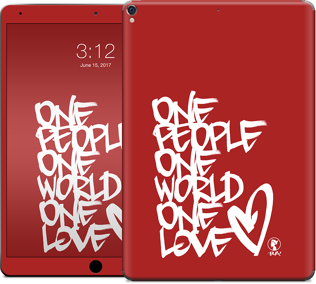 One People, One World, One Love iPad Skin