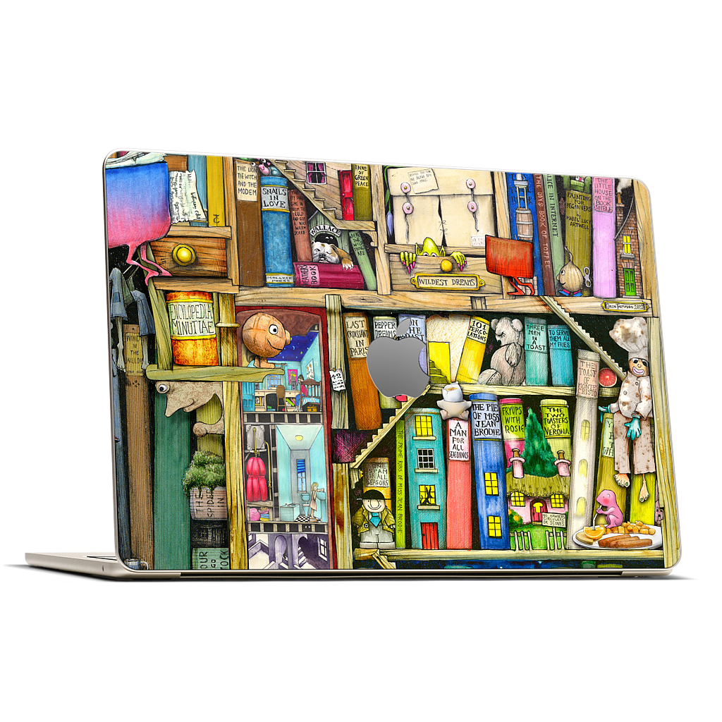 Bookshelf 2c MacBook Skin
