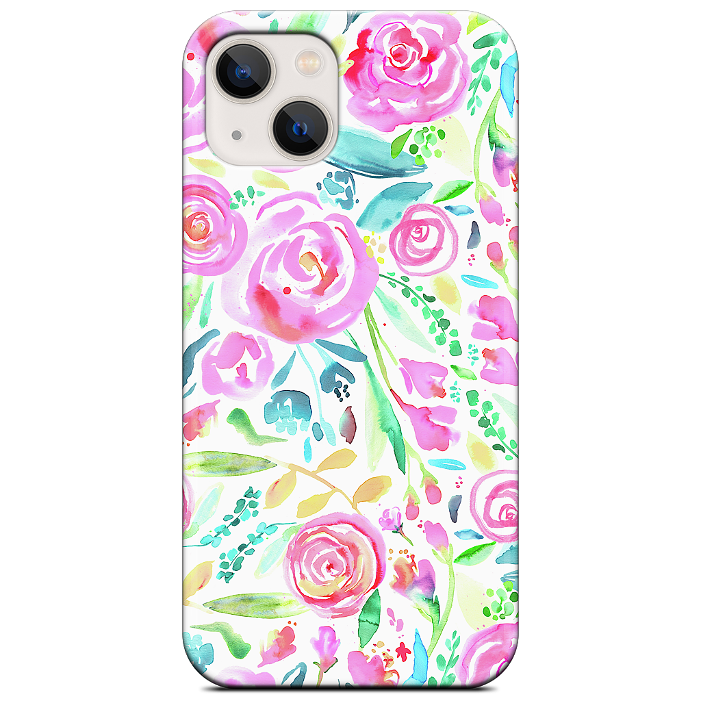 Sweet Floral Roses Pastel Bouquet iPhone Case