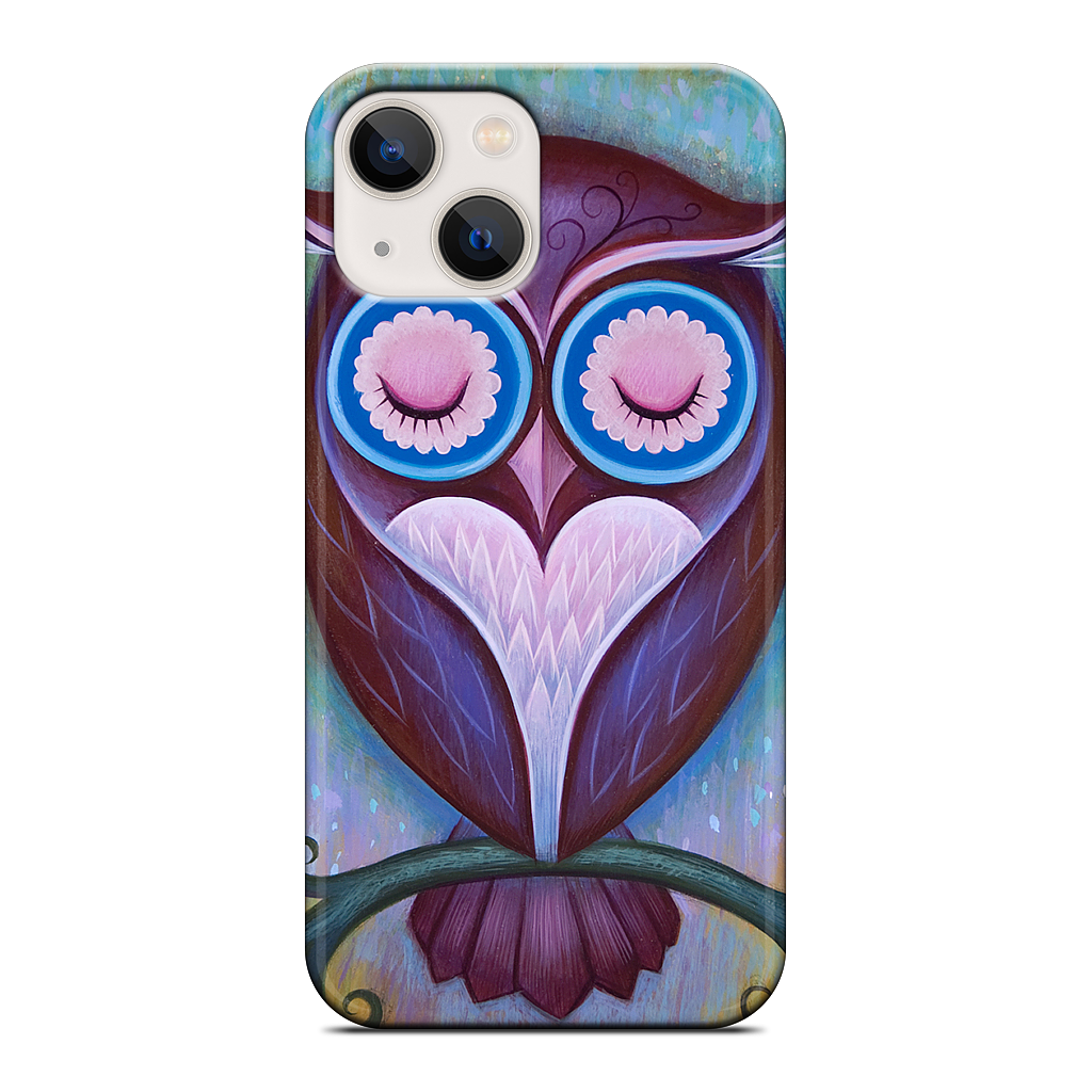 Sleepy Owl iPhone Case