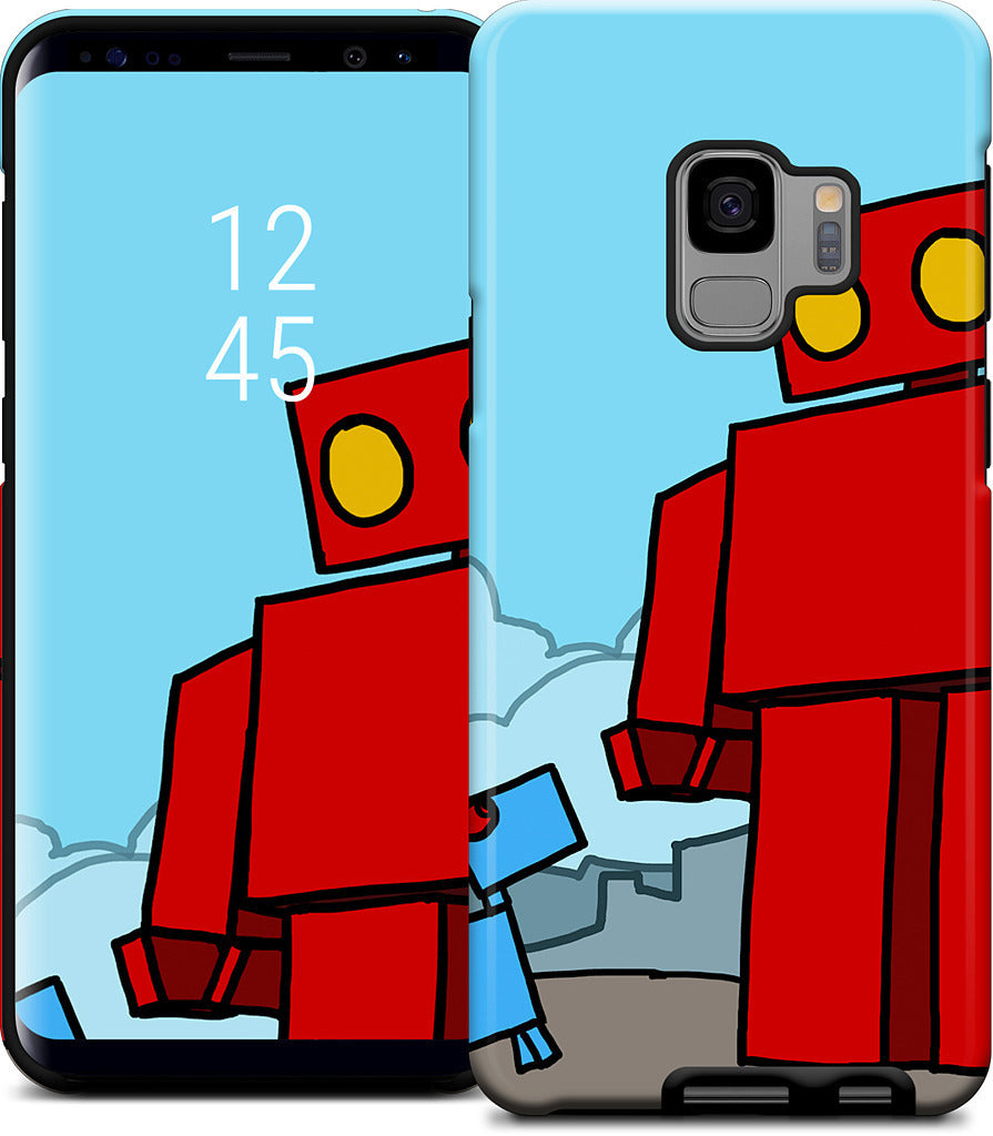 Red Robot Leaving The City Samsung Case