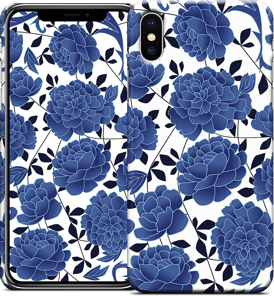 Blue flowers iPhone Case