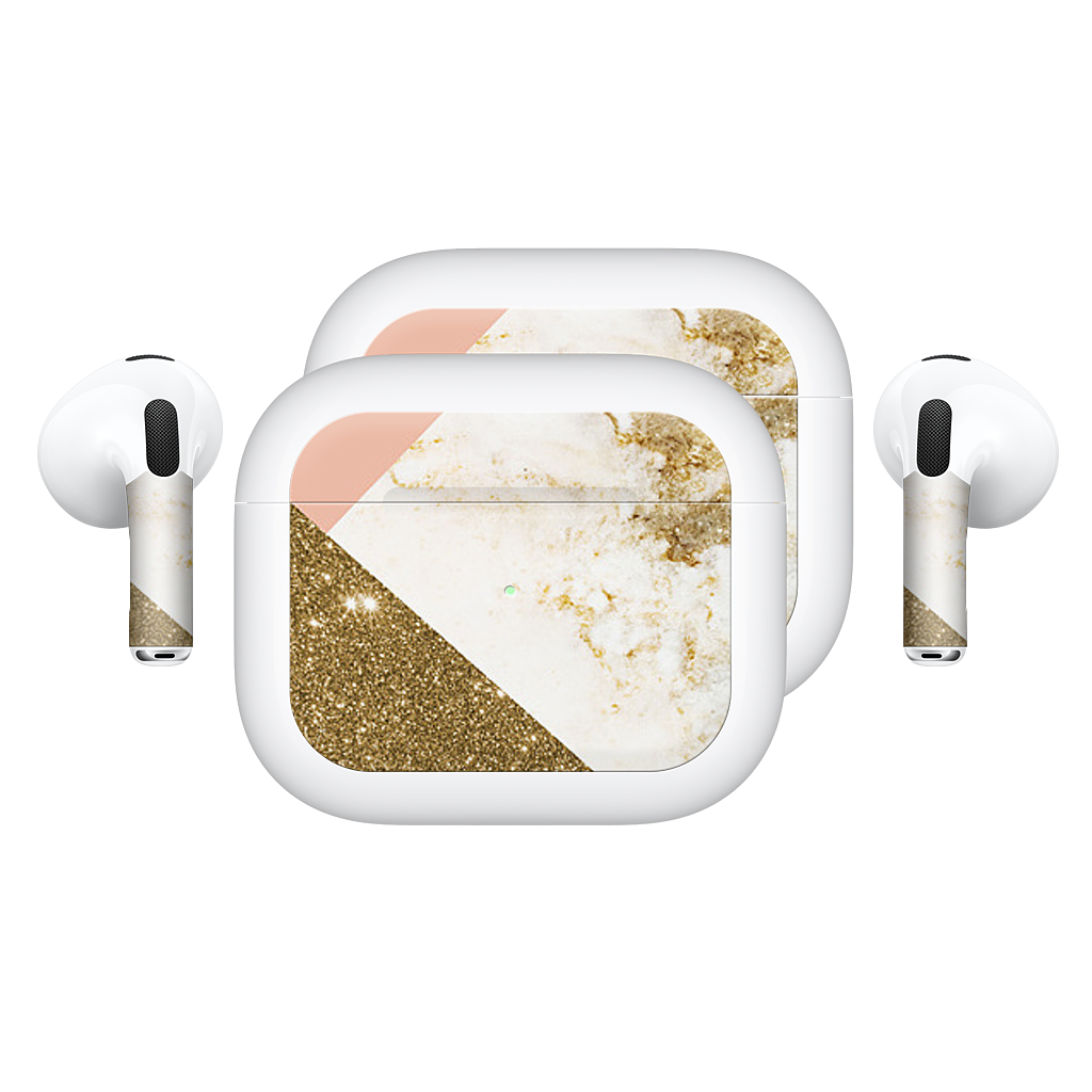 Gold Marble Collage AirPods