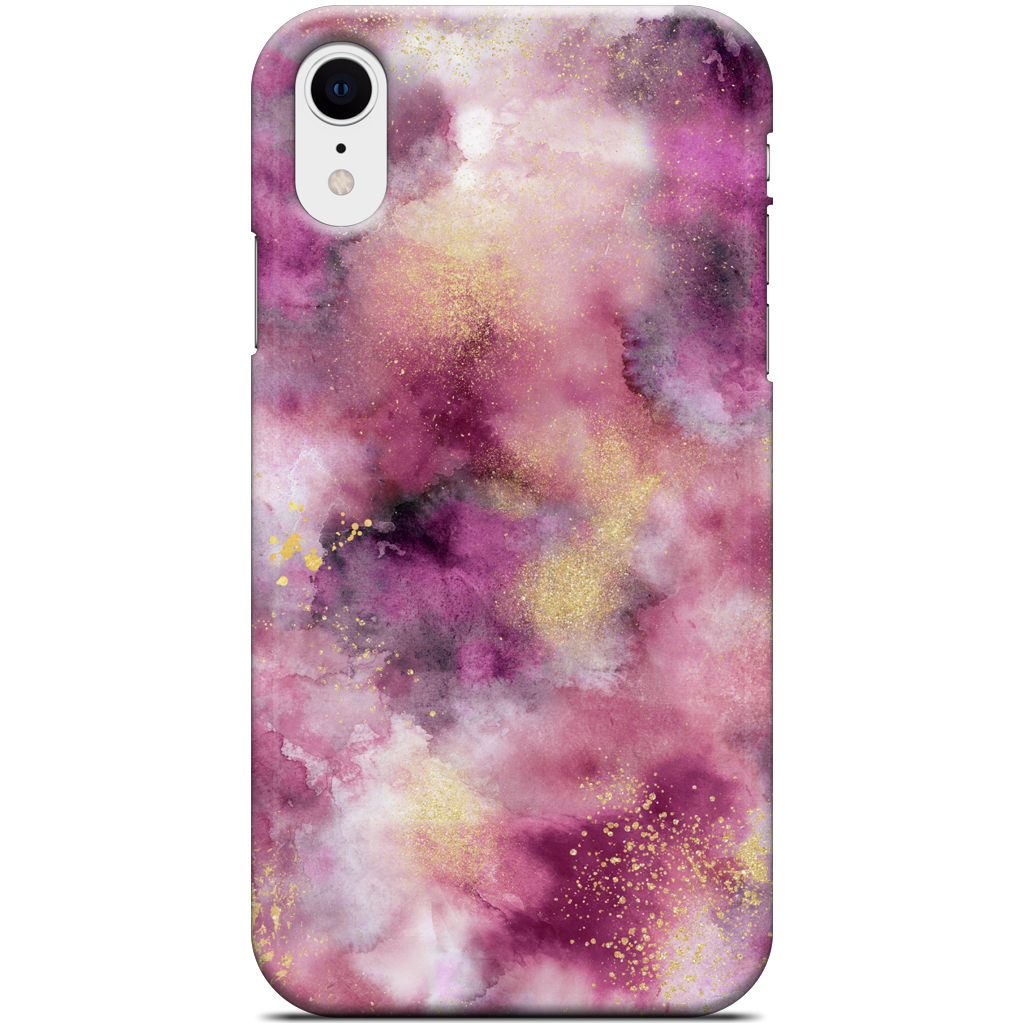 Watercolor Marble Pink Gold iPhone Case