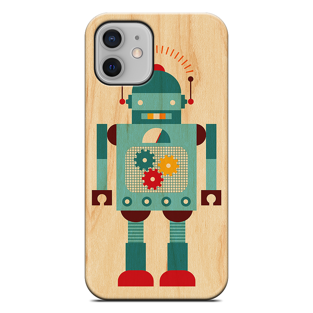 Blue Robot iPhone Case