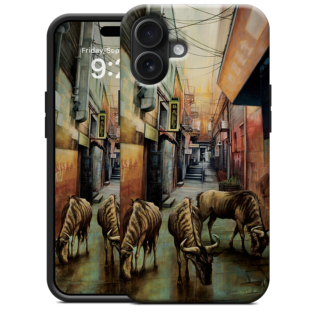 "Street of Three Beasts" -Levinson iPhone Case
