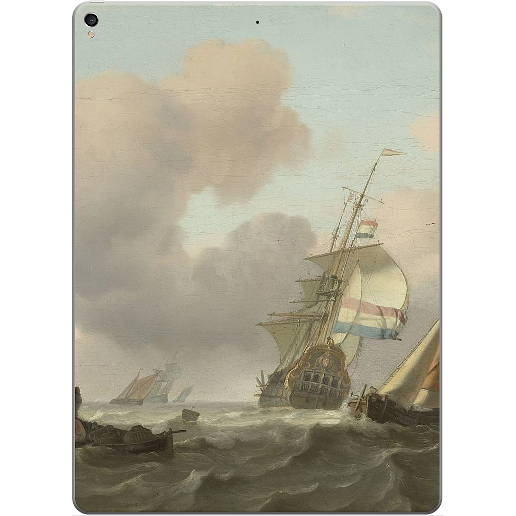 Ships in Choppy Sea iPad Skin